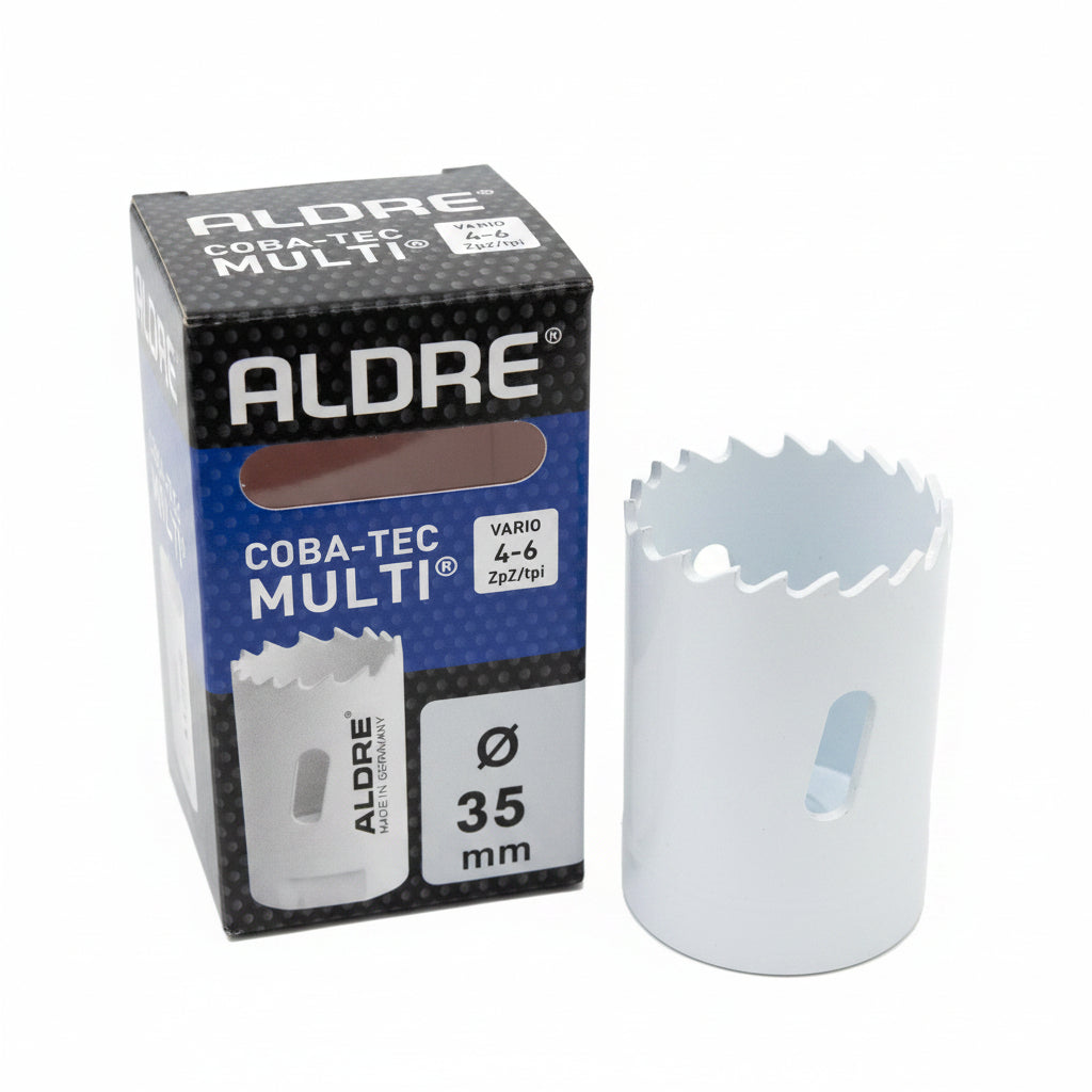 Lochsäge 35 mm, ALDRE Coba-Tec Multi Bi-Metall , 4-6 ZpZ Dosenbohrer Bohrkrone