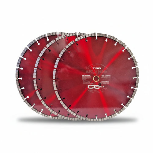 3er Set Diamanttrennscheibe 350 mm Bohrung 25,4mm für Beton von Cedima