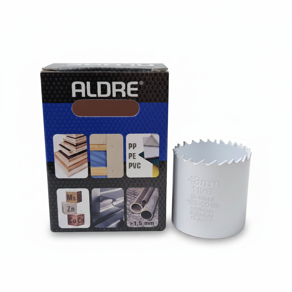 Lochsäge 43 mm, ALDRE Coba-Tec Multi Bi-Metall , 4-6 ZpZ Dosenbohrer Bohrkrone