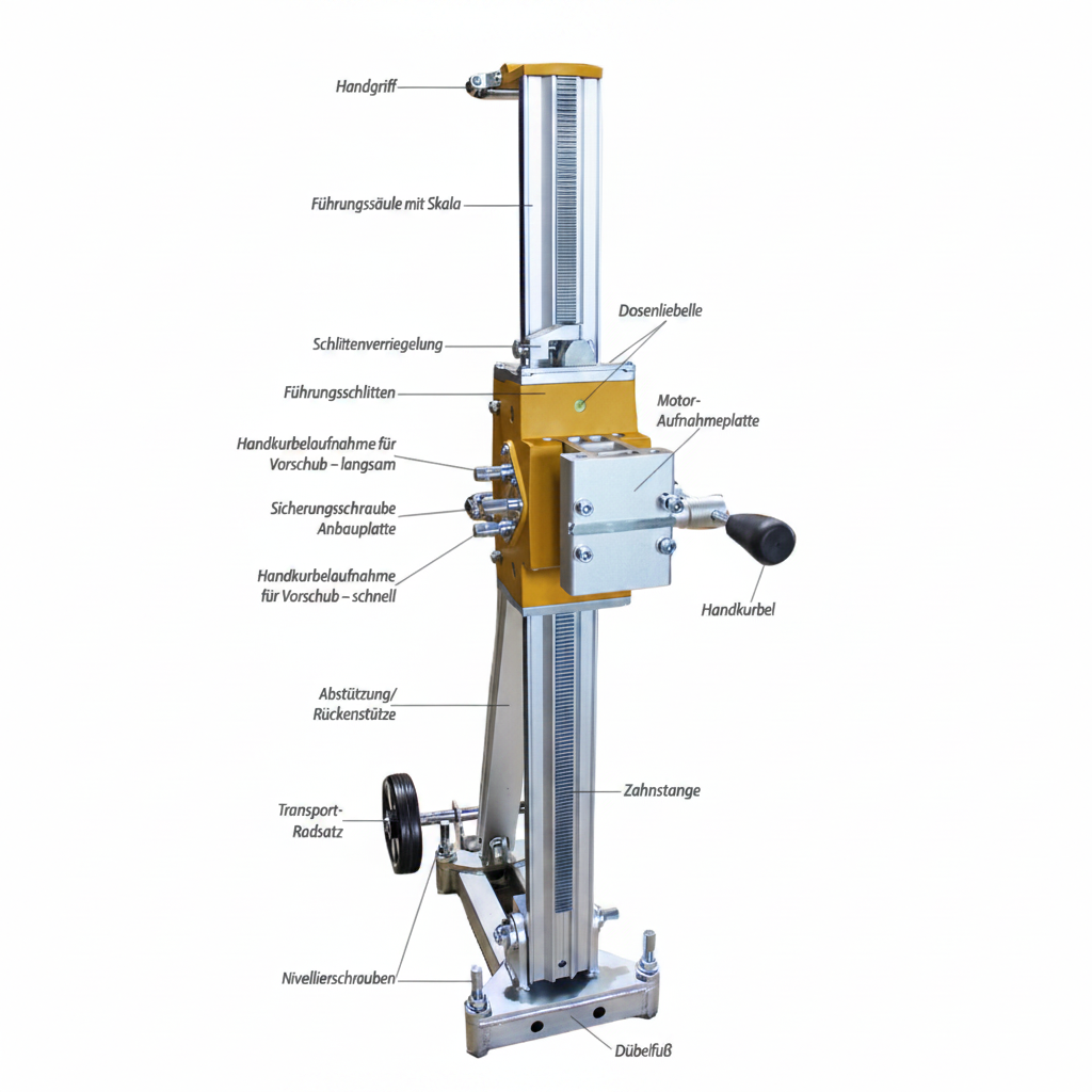 Diamantbohrständer P-500.1 für Kernbohrgeräte max. D=500 mm