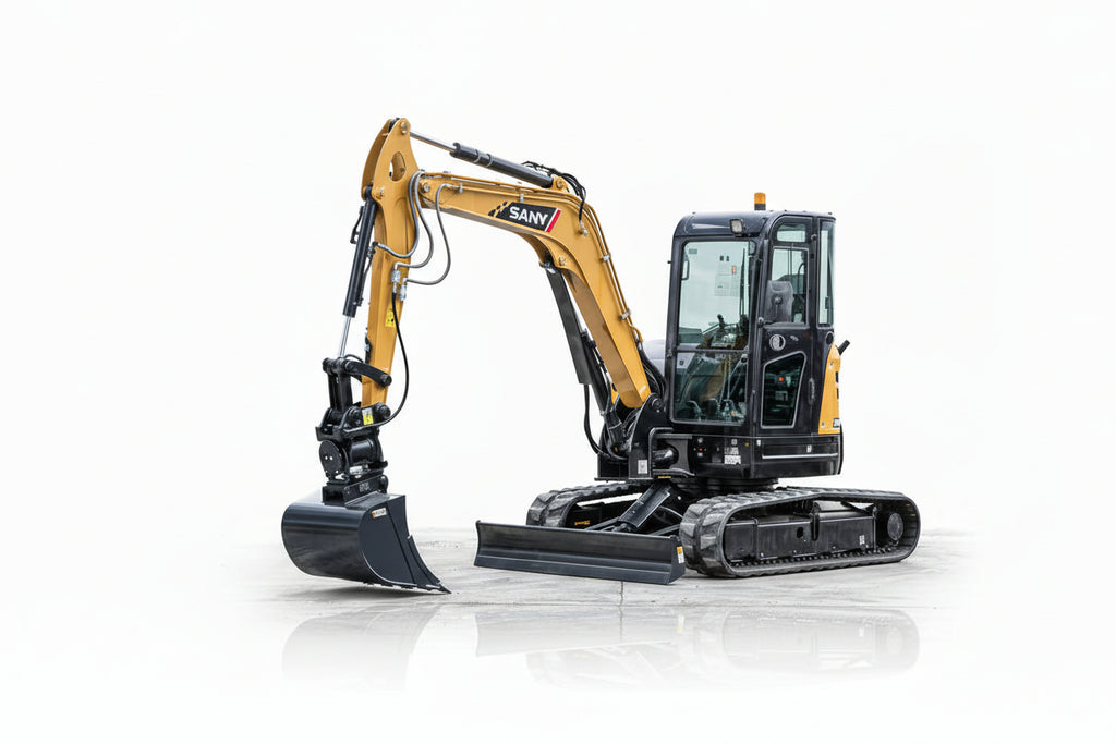 Midi Bagger SY50U Tiefbau Galabau Straßenbau