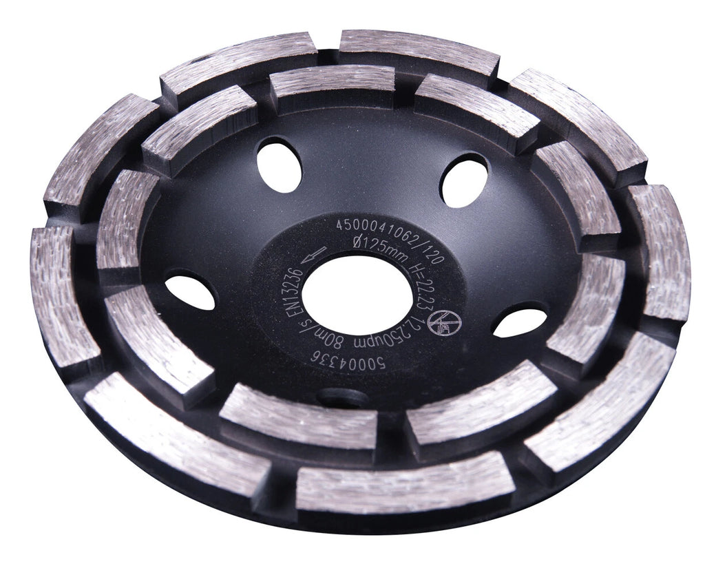 Diamantschleiftopf Schleifteller 125 mm – 22,23 mm Beton Klinker Stein