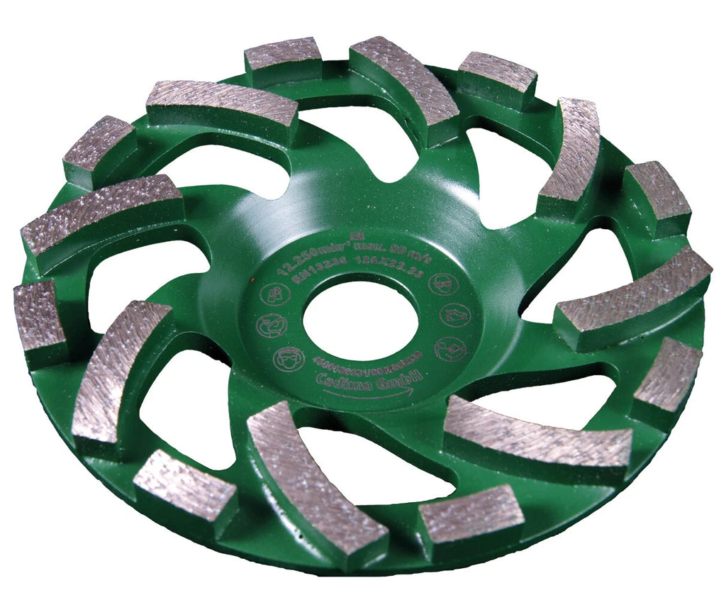 Diamantschleiftopf Schleifteller 125 mm 22,23 mm Bohrung für Beton Klinker