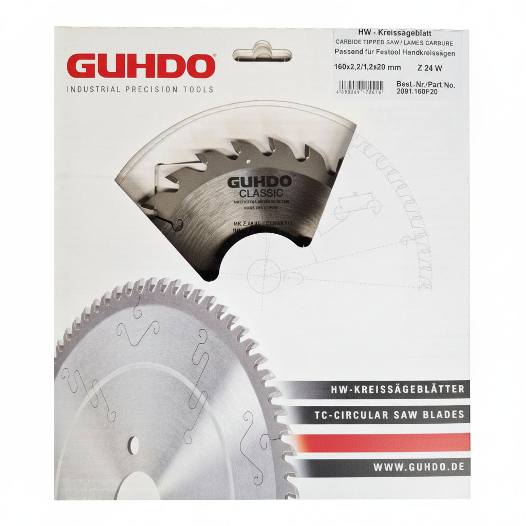Guhdo HW-Kreissägeblatt 160 x 2,2/1,2 x 20 Z24W